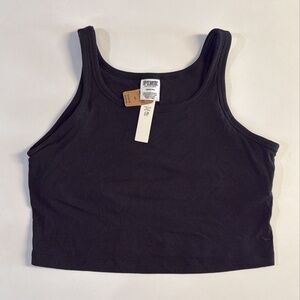 *NWT Victoria Secret Pink Tan Top Black Size L